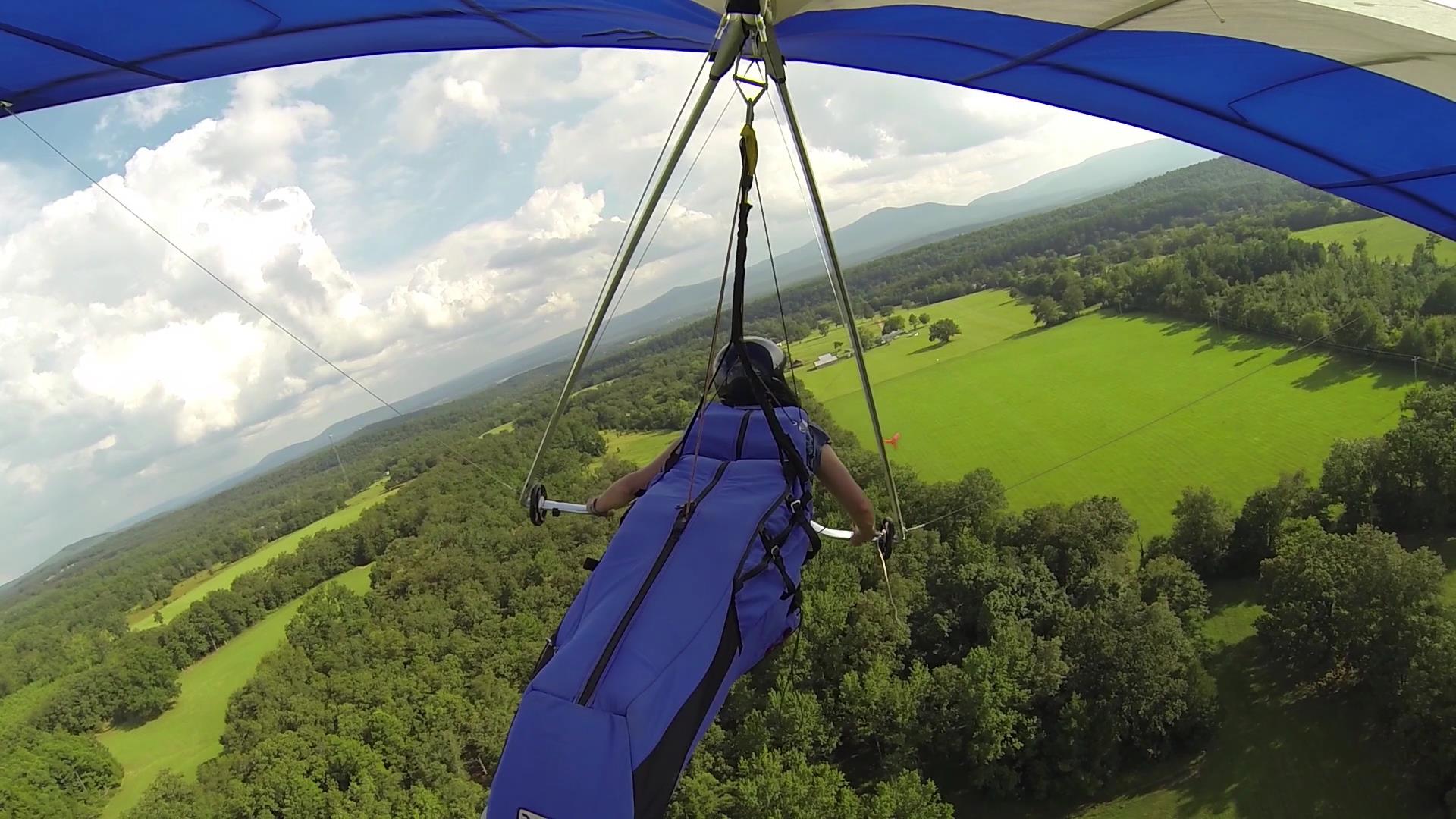 Hang gliding at Mt Magazine, AR