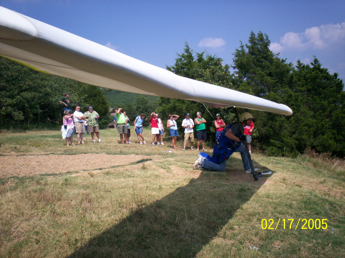 hang gliding at Mt Magazine