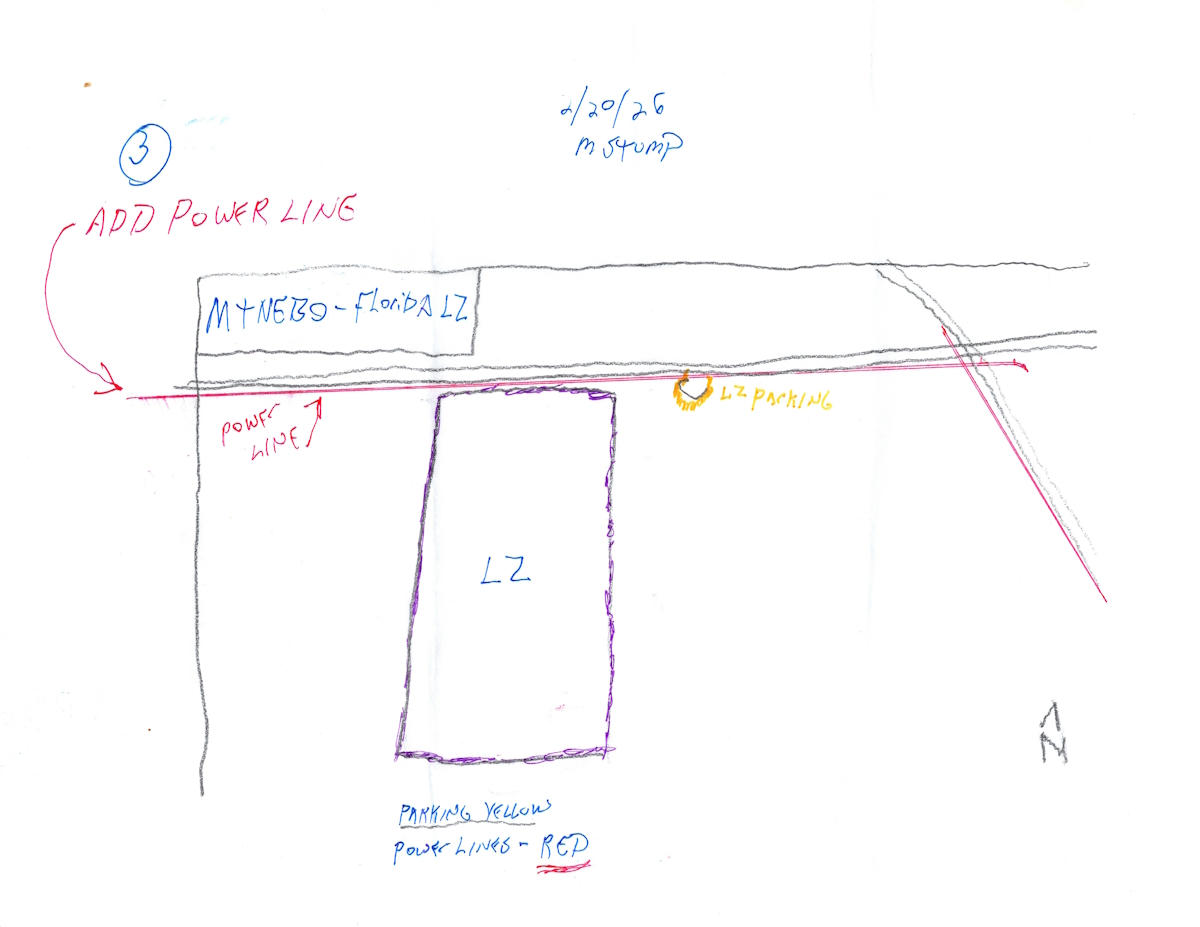 Mt Nebo Florida LZ power line locations