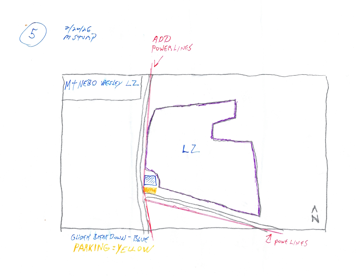 Mt Nebo Wesley LZ power line locations